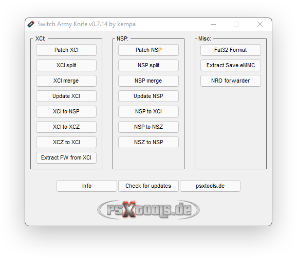 Convert Switch Roms from .NSZ to .NSP and convert .XCZ to .XCI files