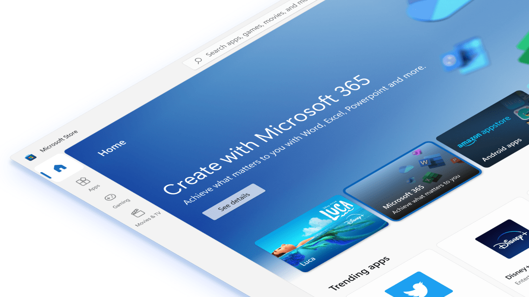 Windows UWP store