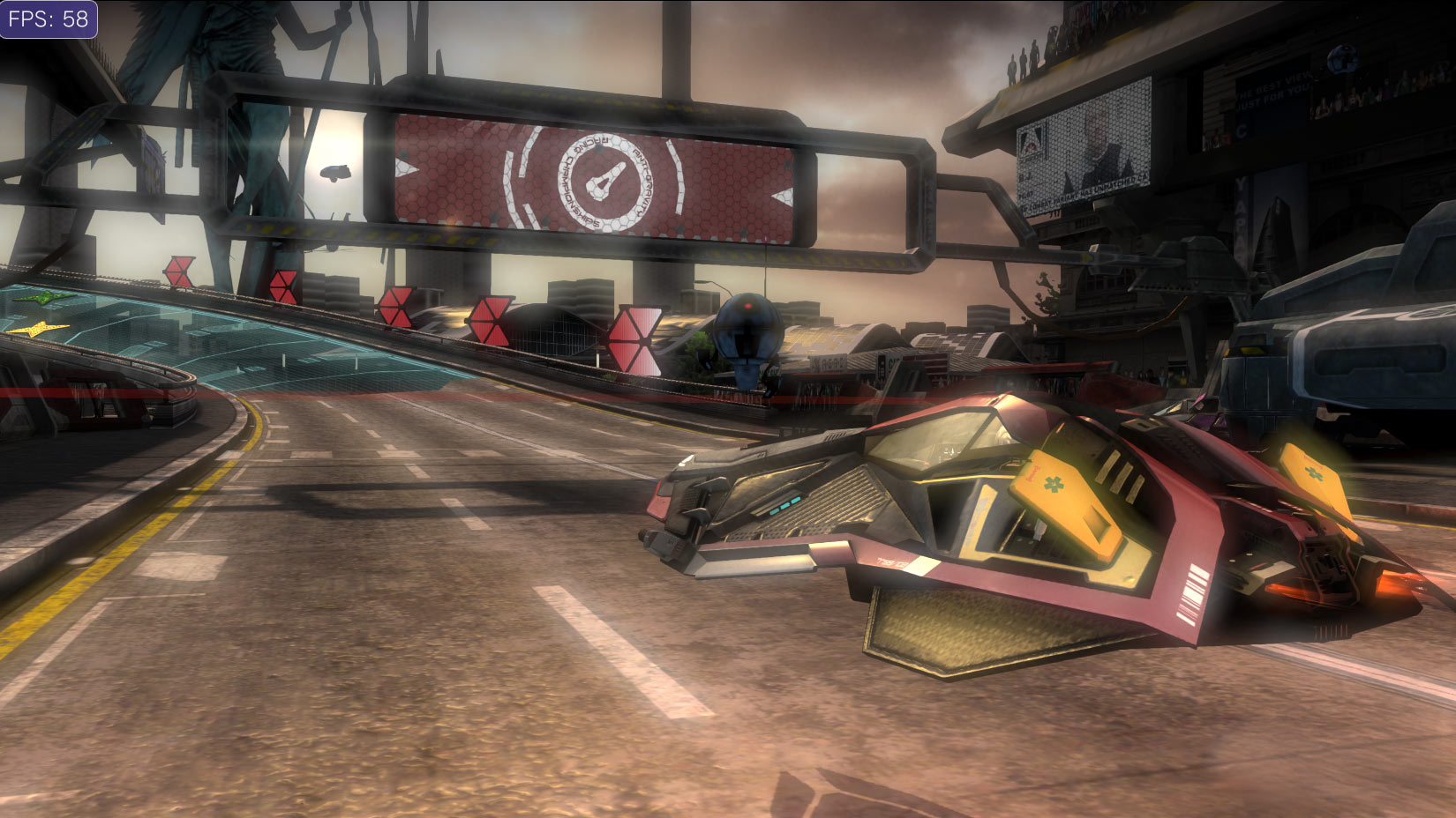 Wipeout 2048 at 60fps in Vita3K